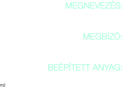 MEGNEVEZÉS: Tokaji Egészségfejlesztő Központ MEGBÍZÓ: Tokaji Egészségfejlesztő Központ BEÉPÍTETT ANYAG: Objectflor Extra tekercses PVC m2 